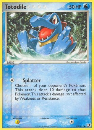 Totodile (78/115) Reverse Holofoil [EX: Unseen Forces] Pokemon Single Pokémon