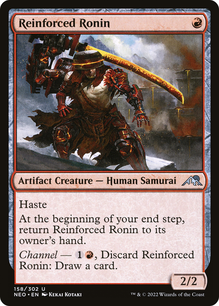 Reinforced Ronin (NEO-158) [Kamigawa: Neon Dynasty] MTG Single Wizards of the Coast