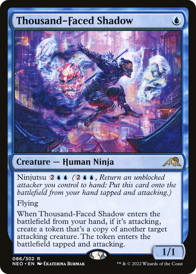Thousand-Faced Shadow (NEO-086) [Kamigawa: Neon Dynasty] MTG Single Wizards of the Coast