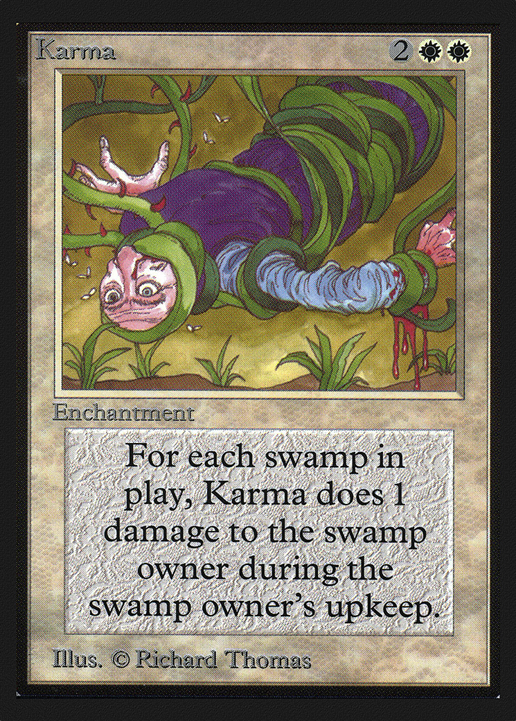 Karma (IED-027) [Intl. Collectors' Edition] MTG Single Wizards of the Coast