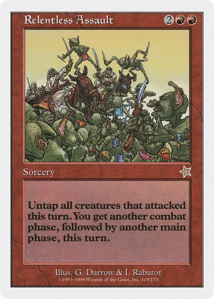 Relentless Assault (S99-115) [Misc] Starter 1999 MTG Single Wizards of the Coast