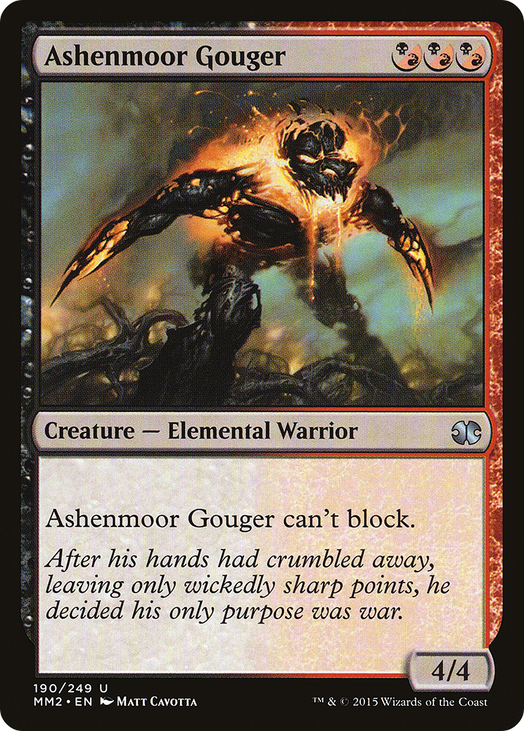 Ashenmoor Gouger (MM2-190) [Modern Masters 2015] Foil MTG Single Wizards of the Coast