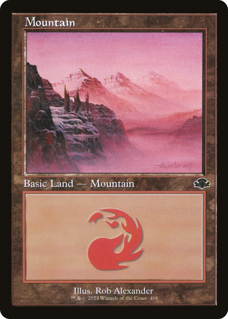 Mountain (408) (DMR-408) [Dominaria Remastered] MTG Single Wizards of the Coast
