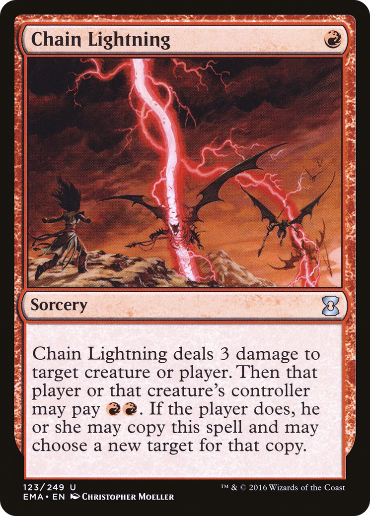 Chain Lightning [Eternal Masters] MTG Single Magic: The Gathering