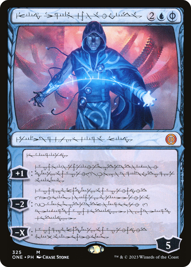 Jace, the Perfected Mind (Phyrexian) (ONE-325) [Phyrexia: All Will Be One] (Showcase) Foil MTG Single Wizards of the Coast