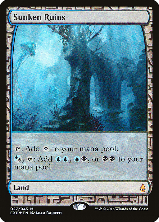 Sunken Ruins (EXP-027) [Zendikar Expeditions] Foil MTG Single Wizards of the Coast