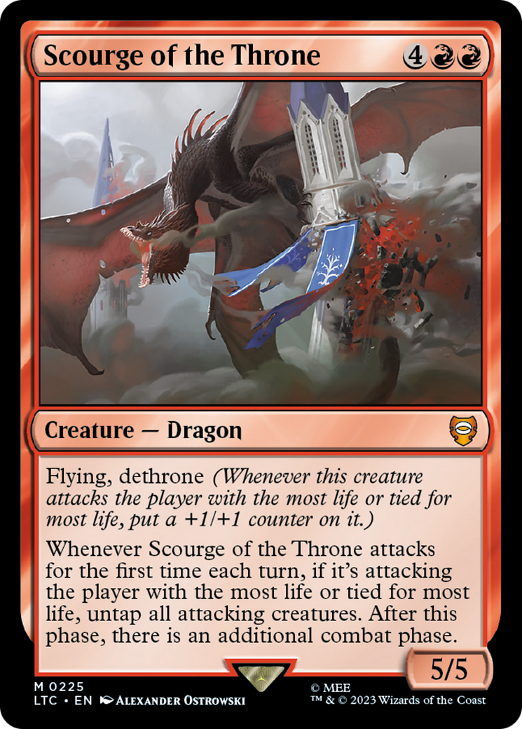 Scourge of the Throne (LTC-225) [Tales of Middle-earth Commander] MTG Single Wizards of the Coast