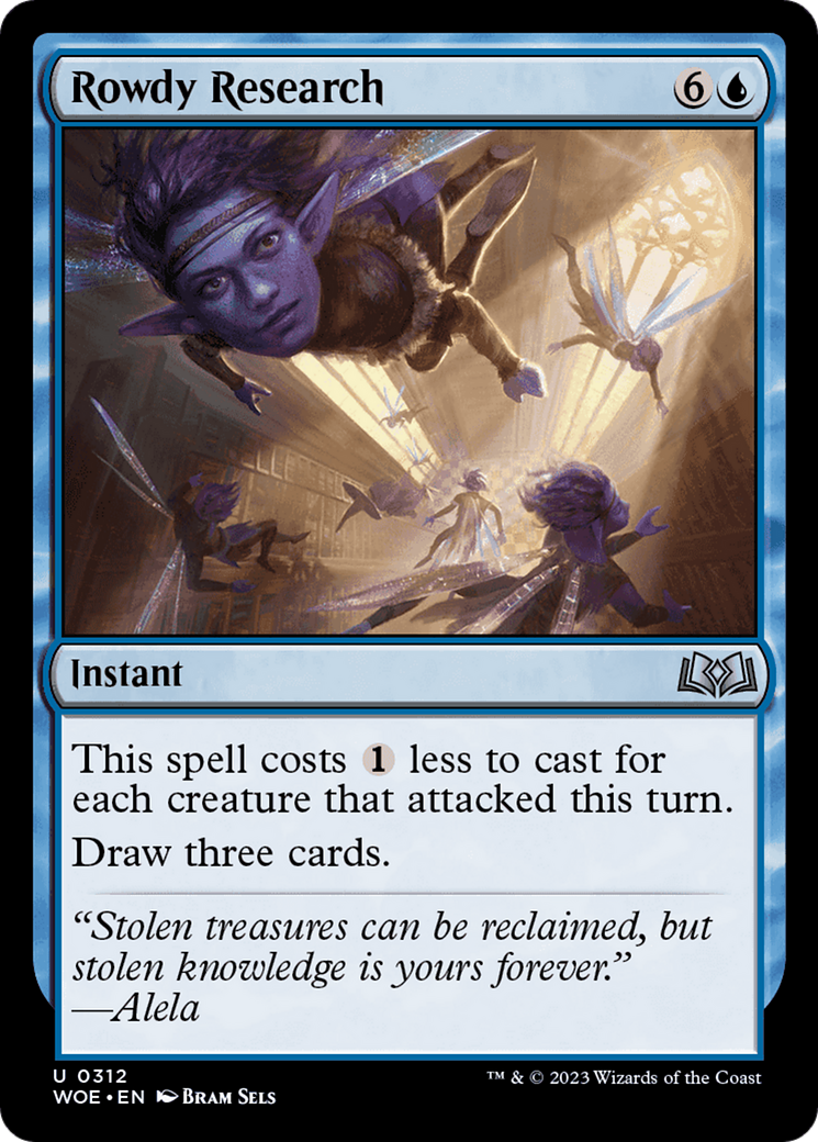 Rowdy Research (WOE-312) [Wilds of Eldraine] Foil MTG Single Wizards of the Coast