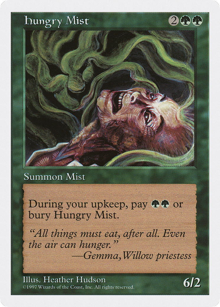 Hungry Mist (5ED-302) [Fifth Edition] MTG Single Wizards of the Coast