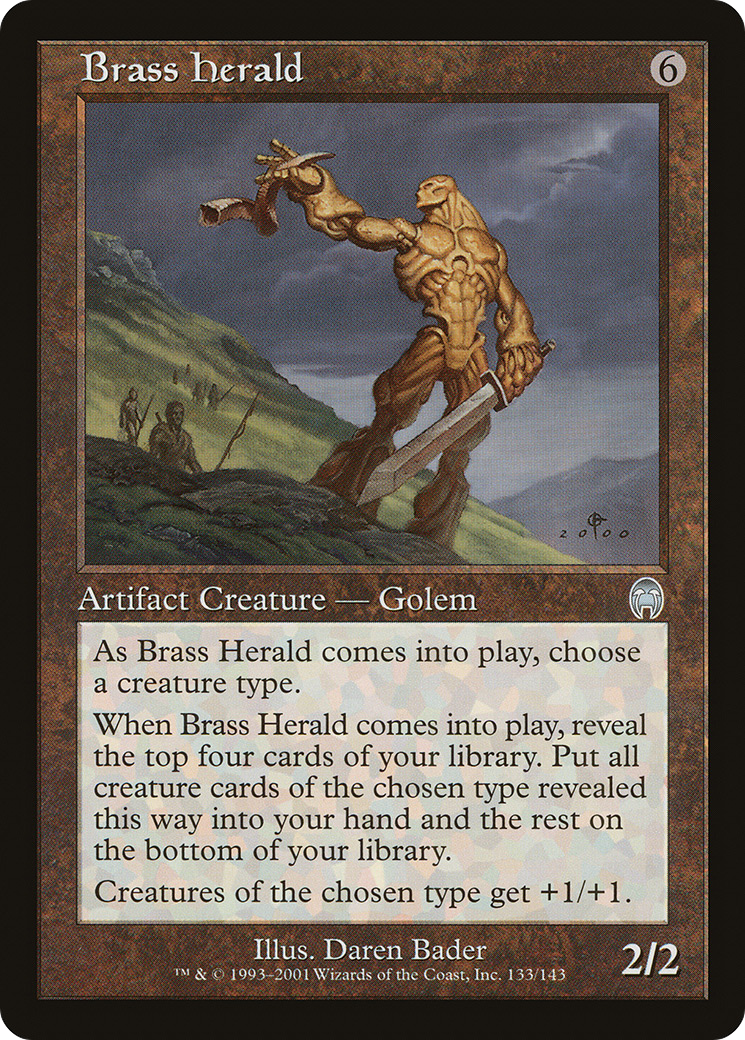 Brass Herald (APC-133) [Apocalypse] Foil MTG Single Wizards of the Coast