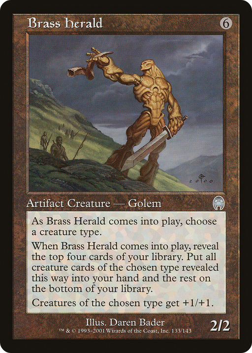 Brass Herald (APC-133) [Apocalypse] MTG Single Wizards of the Coast