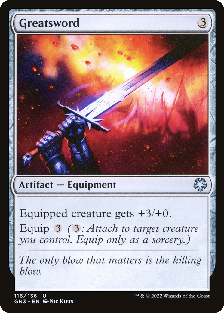 Greatsword (GN3-116) [Misc] Game Night: Free-for-All MTG Single Wizards of the Coast