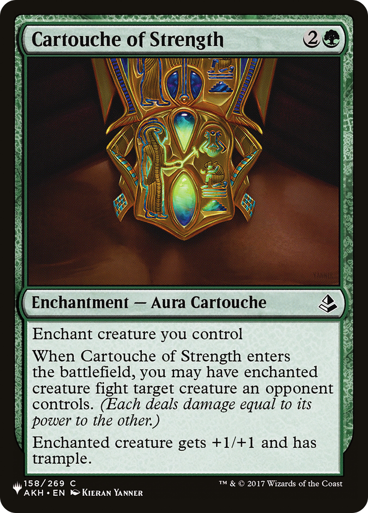Cartouche of Strength (LIST-AKH-158) [The List] MTG Single Wizards of the Coast