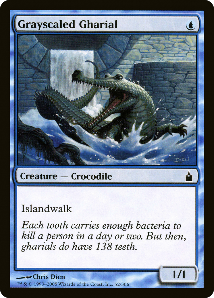 Grayscaled Gharial (RAV-052) [Ravnica: City of Guilds] MTG Single Wizards of the Coast