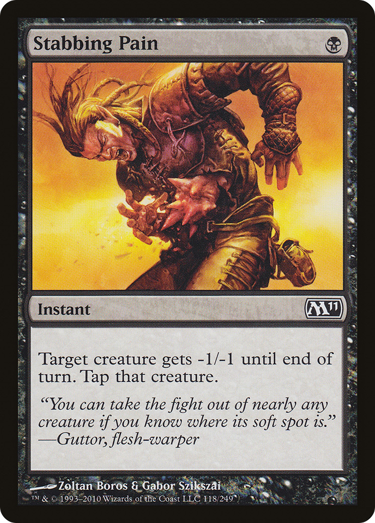 Stabbing Pain (M11-118) [Magic 2011] Foil MTG Single Wizards of the Coast