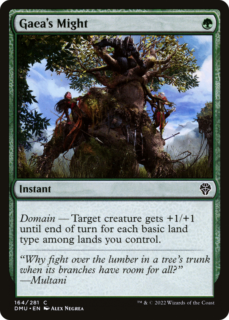 Gaea's Might (DMU-164) [Dominaria United] MTG Single Wizards of the Coast