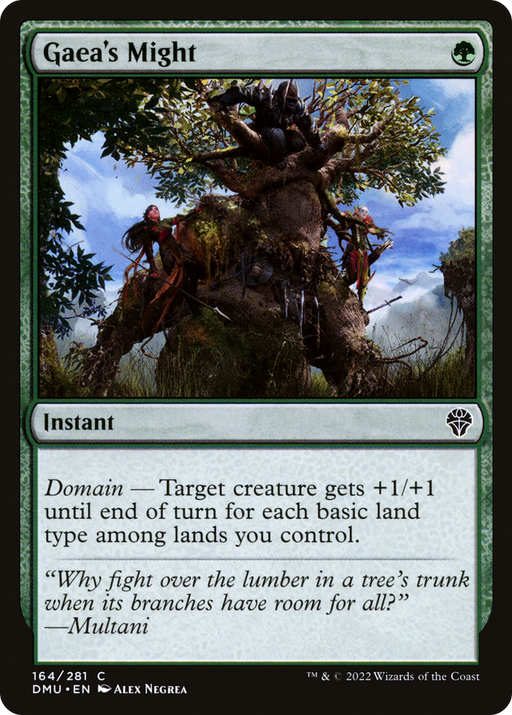 Gaea's Might (DMU-164) [Dominaria United] MTG Single Wizards of the Coast