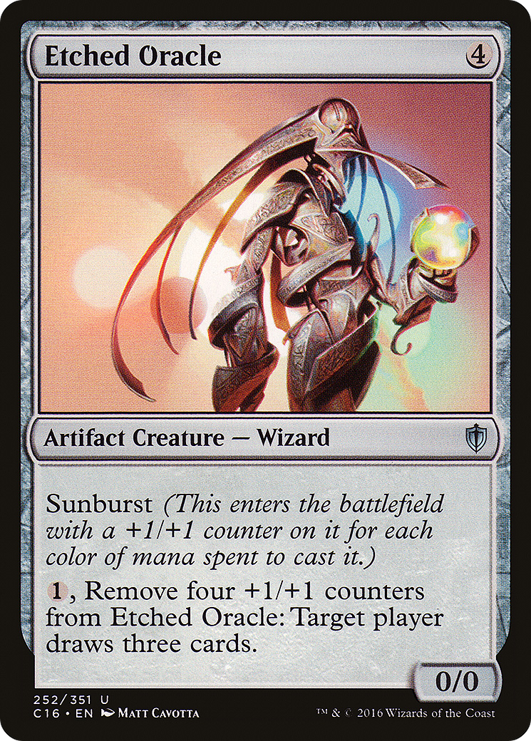 Etched Oracle (C16-252) [Commander 2016] MTG Single Wizards of the Coast