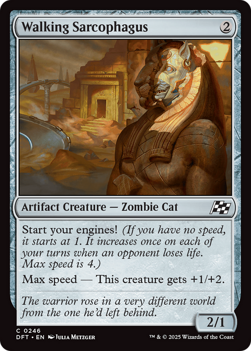 Walking Sarcophagus (DFT-246) [Aetherdrift] Foil MTG Single Wizards of the Coast