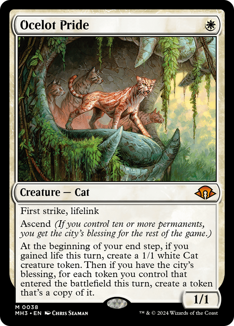 Ocelot Pride (MH3-038) [Modern Horizons 3] Foil MTG Single Modern Horizons 3