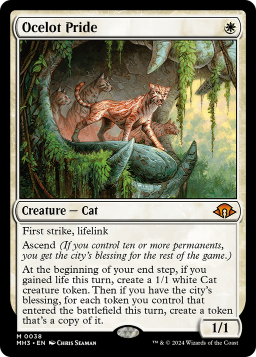 Ocelot Pride (MH3-038) [Modern Horizons 3] Foil MTG Single Modern Horizons 3