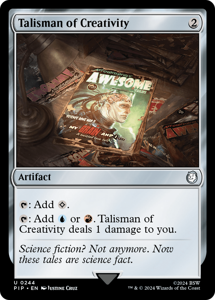 Talisman of Creativity (PIP-244) [Fallout] Foil MTG Single Wizards of the Coast