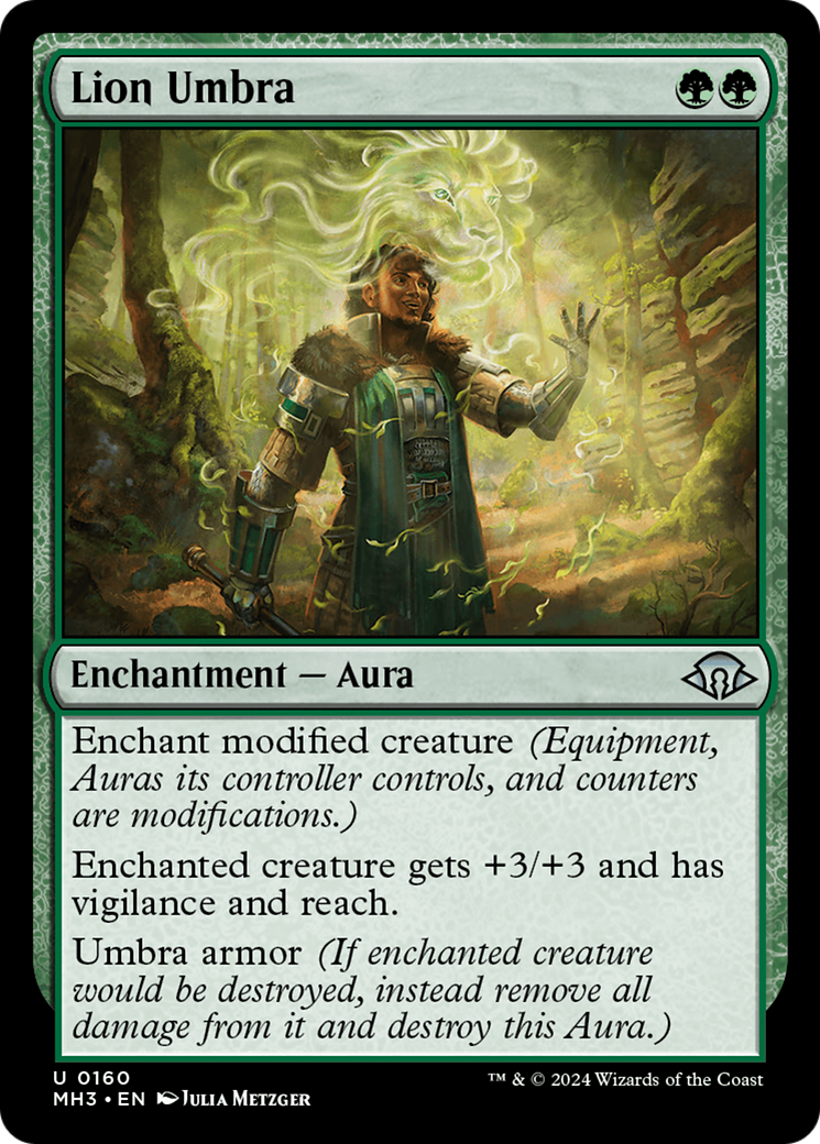Lion Umbra (MH3-160) [Modern Horizons 3] Foil MTG Single Modern Horizons 3