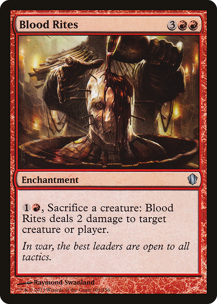 Blood Rites (C13-101) [Commander 2013] MTG Single Wizards of the Coast