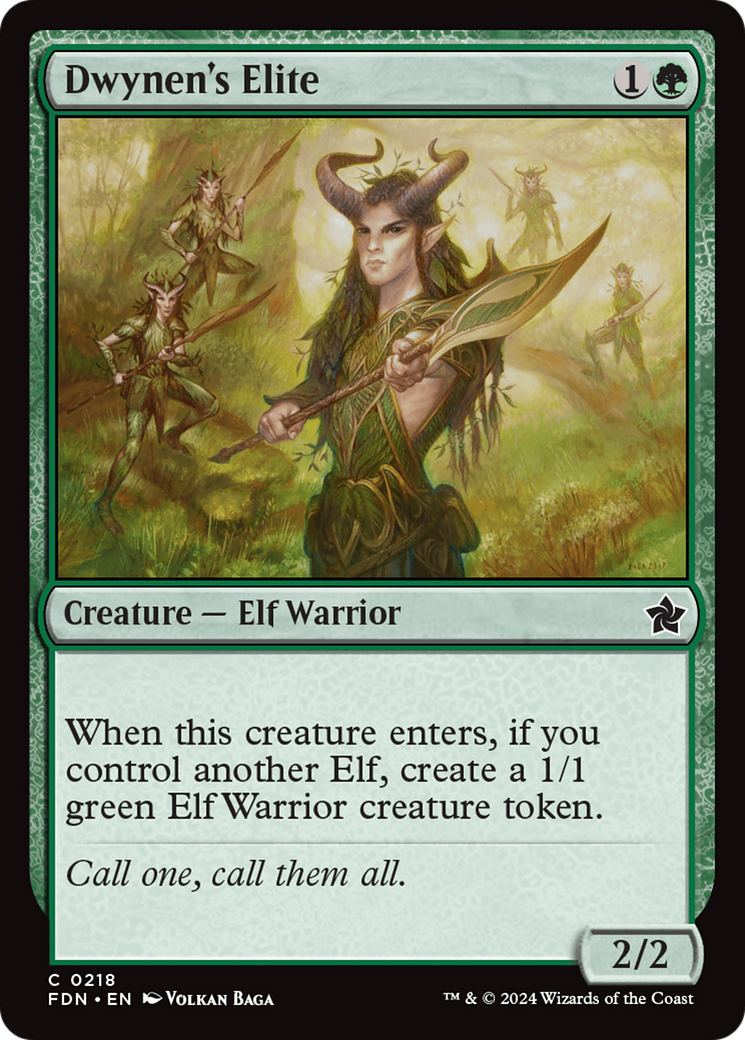 Dwynen's Elite (FDN-218) [Foundations] MTG Single Wizards of the Coast