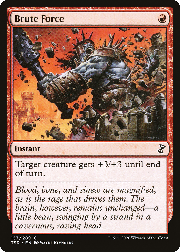 Brute Force (TSR-157) [Time Spiral Remastered] Foil MTG Single Wizards of the Coast
