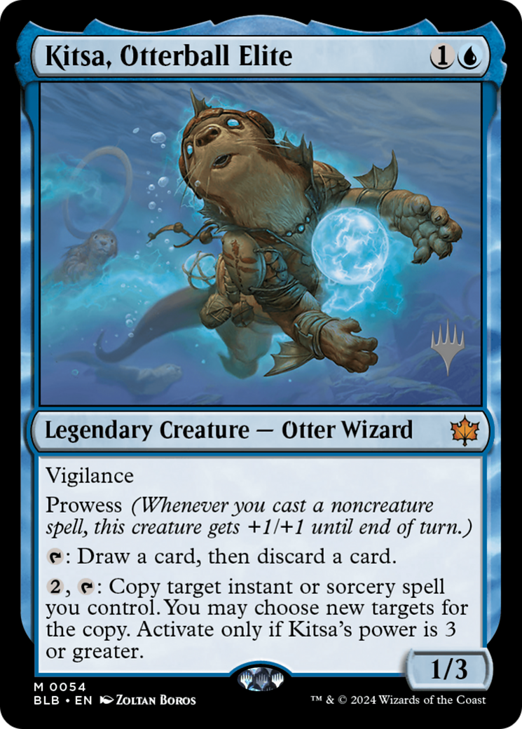 Kitsa, Otterball Elite (PPBLB-054) [Bloomburrow Promos] MTG Single Wizards of the Coast