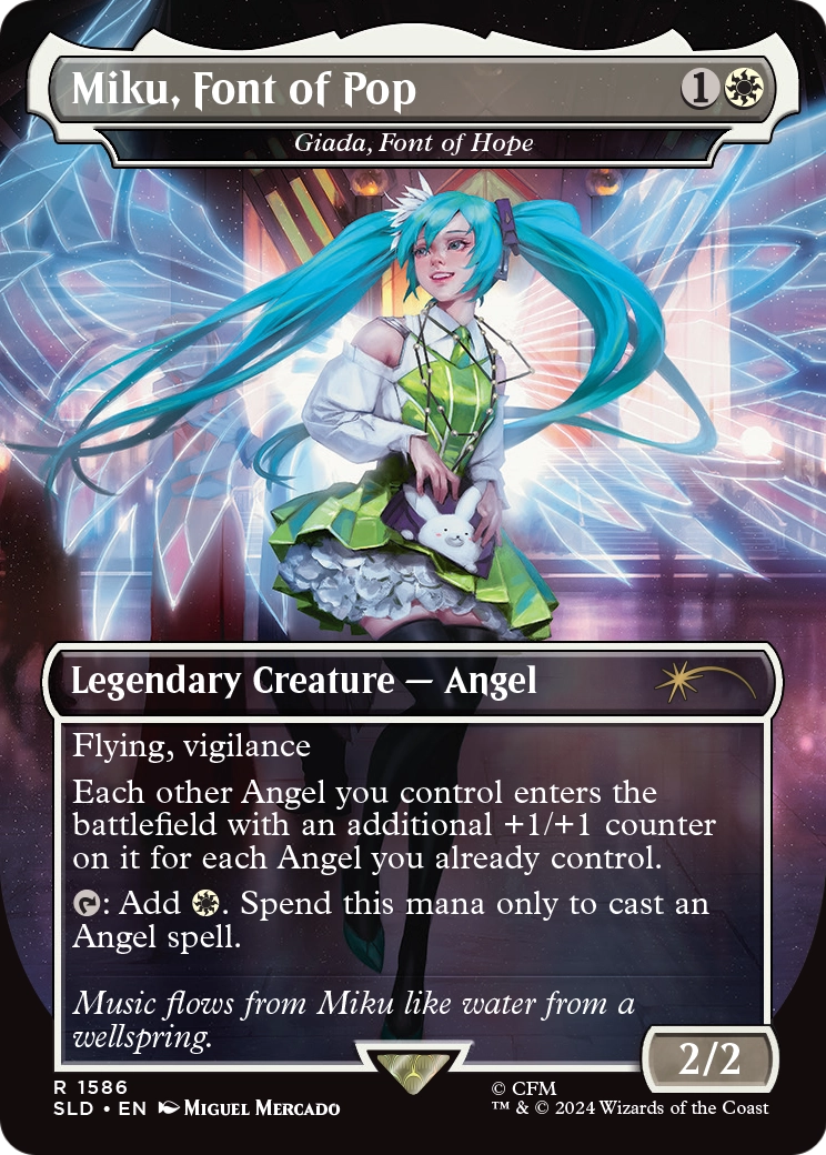 Miku, Font of Pop - Giada, Font of Hope (SLD-1586) [Secret Lair Drop] (Borderless) Foil