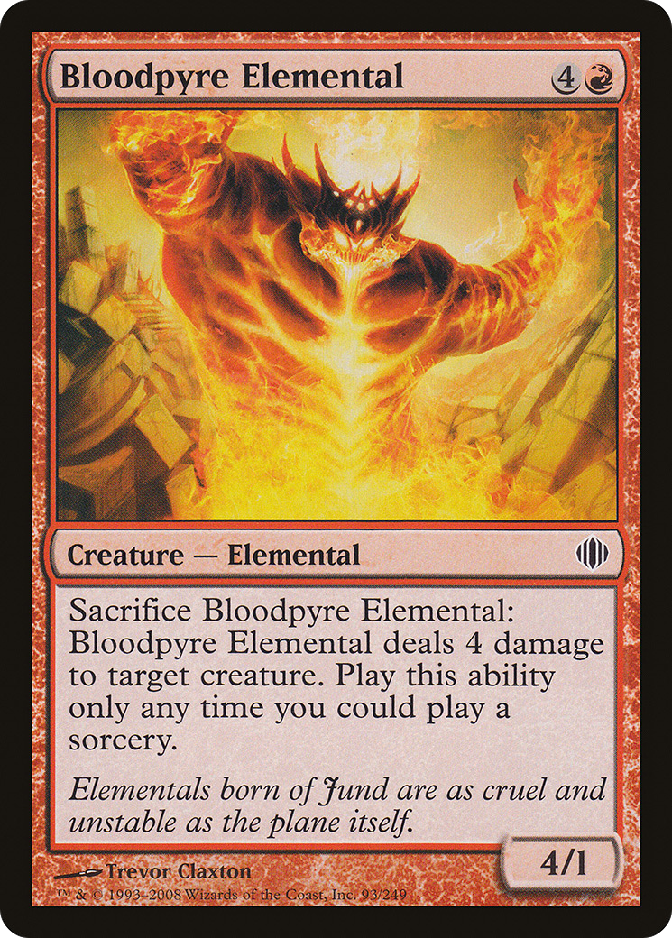 Bloodpyre Elemental (ALA-093) [Shards of Alara] Foil MTG Single Wizards of the Coast