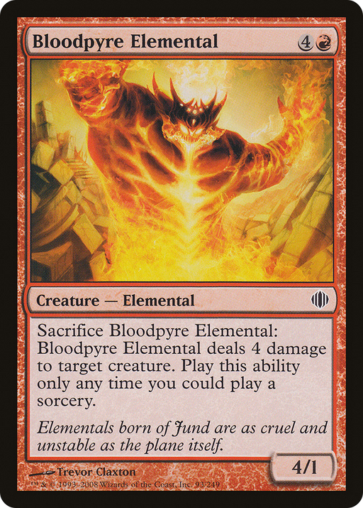 Bloodpyre Elemental (ALA-093) [Shards of Alara] Foil MTG Single Wizards of the Coast