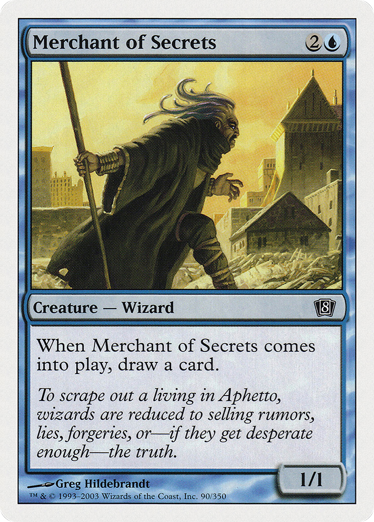 Merchant of Secrets (8ED-090) [8th Edition] Foil MTG Single Wizards of the Coast