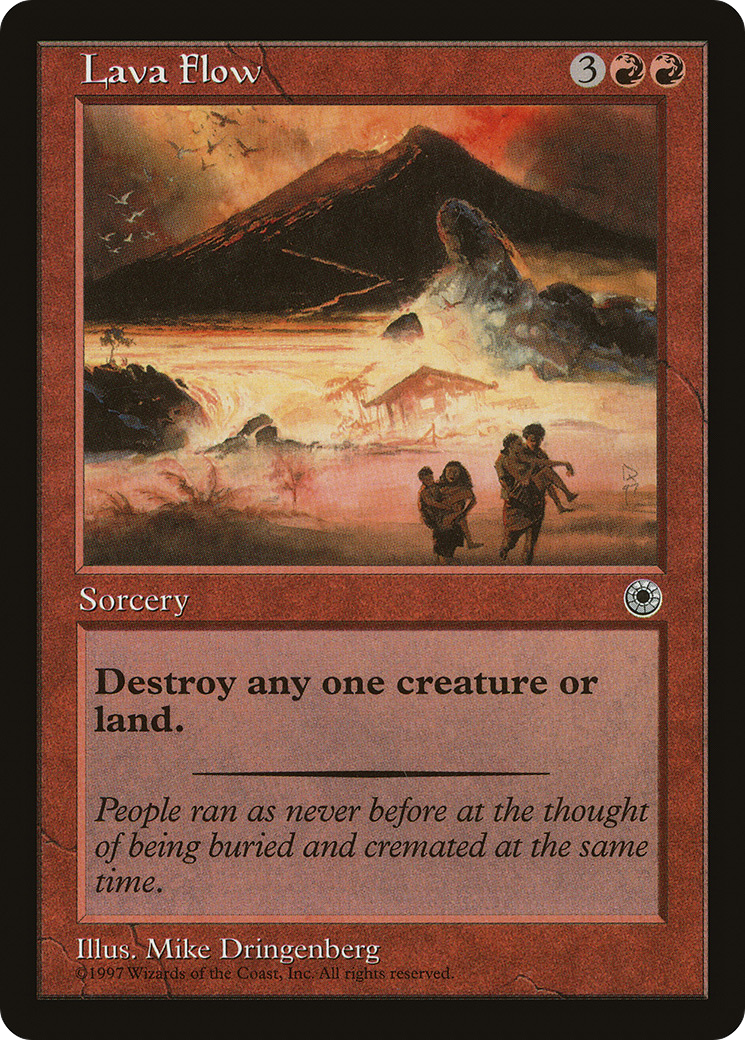 Lava Flow (POR-138) [Misc] Portal MTG Single Wizards of the Coast
