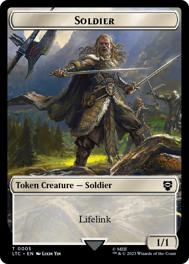 Soldier (TLTC-005) [Tokens] Tales of Middle-earth Commander Tokens MTG Single Wizards of the Coast