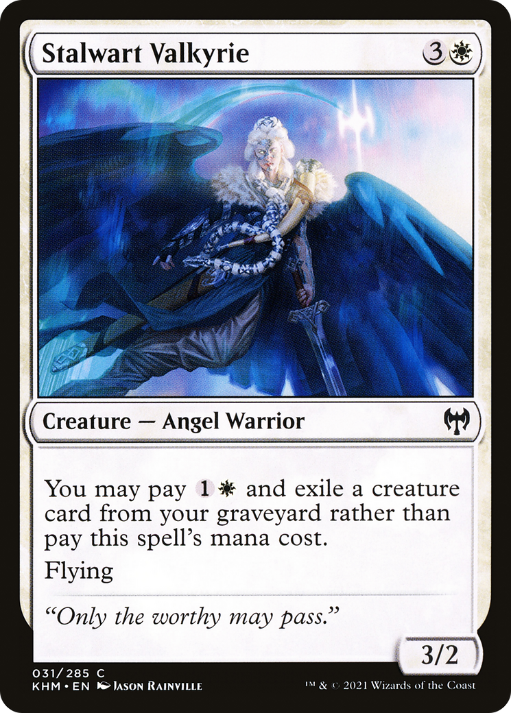 Stalwart Valkyrie (KHM-031) [Kaldheim] MTG Single Wizards of the Coast