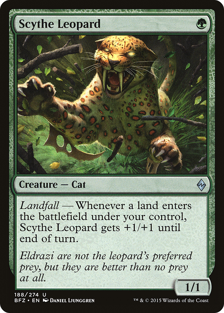 Scythe Leopard (BFZ-188) [Battle for Zendikar] MTG Single Wizards of the Coast