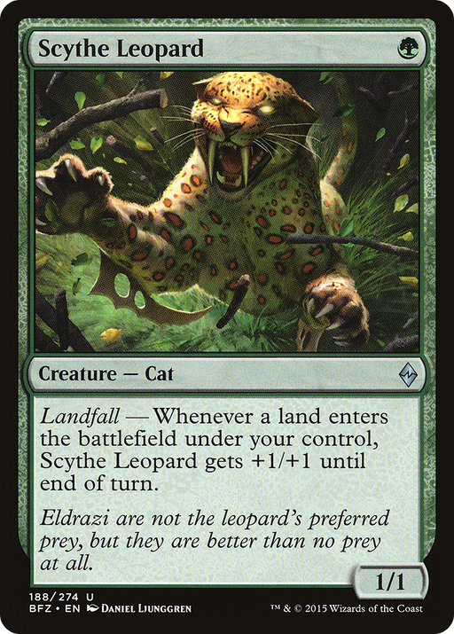 Scythe Leopard (BFZ-188) [Battle for Zendikar] Foil MTG Single Wizards of the Coast