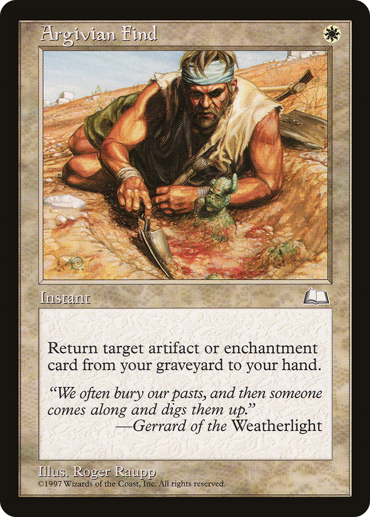 Argivian Find (WTH-006) [Weatherlight] MTG Single Wizards of the Coast