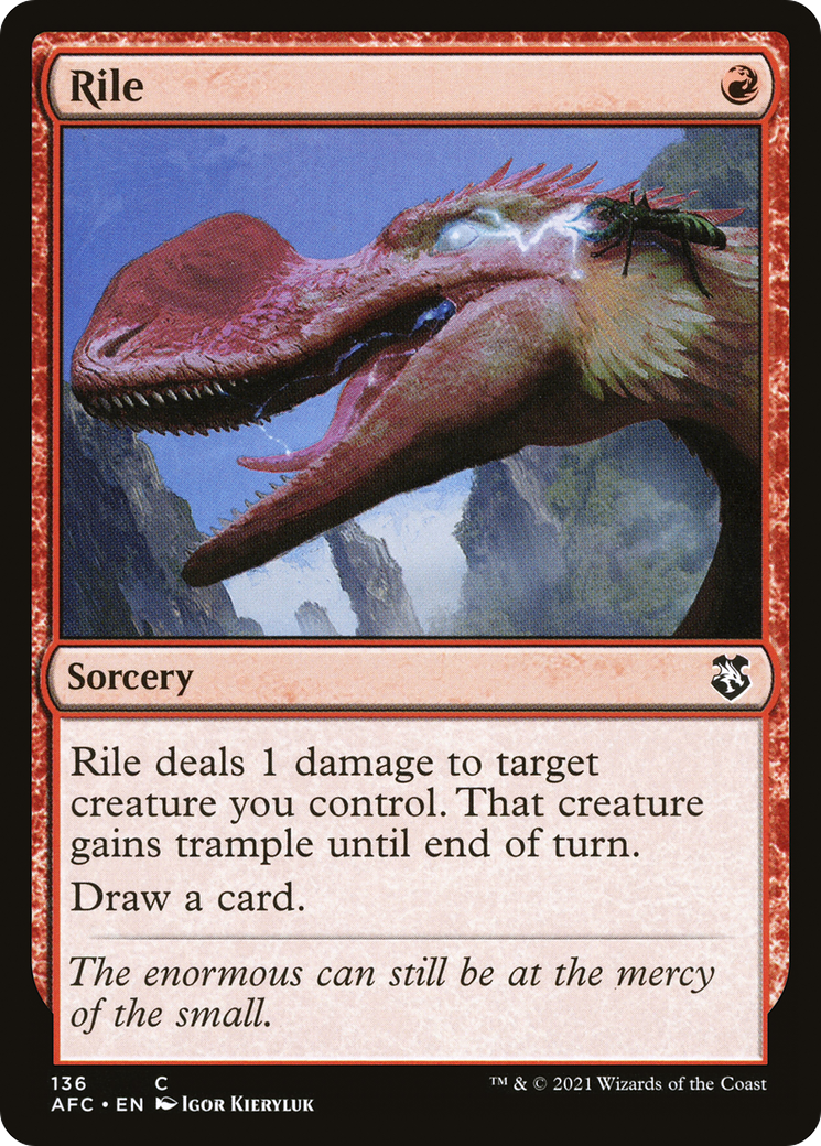 Rile (AFC-136) [Forgotten Realms Commander] MTG Single Wizards of the Coast
