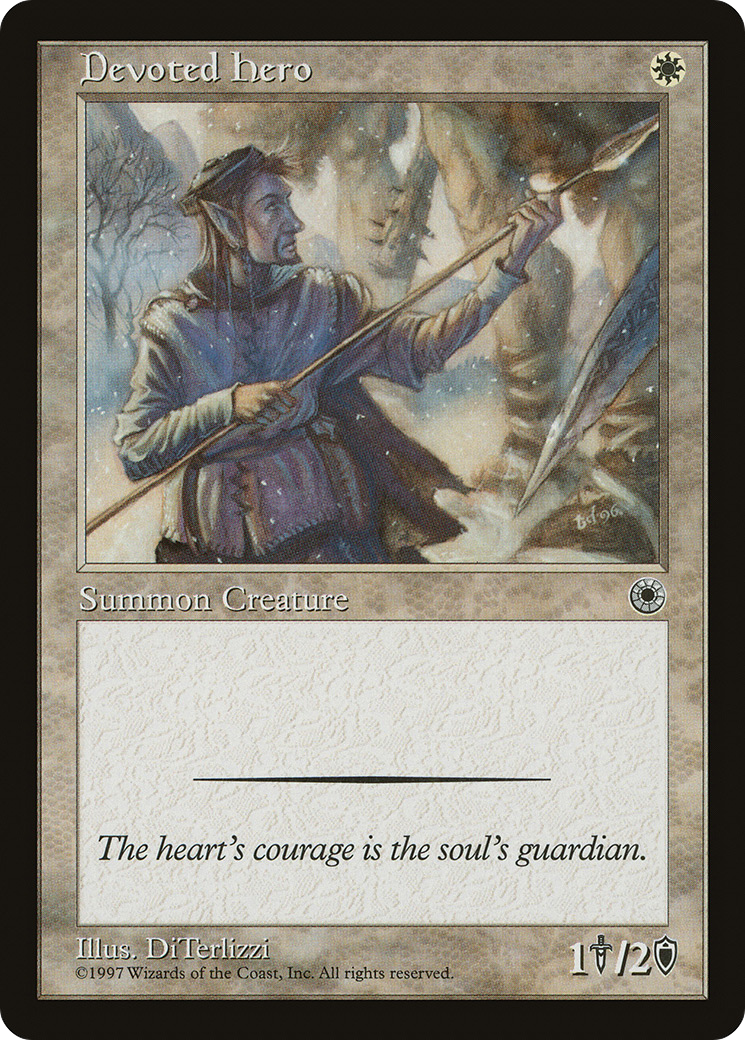 Devoted Hero (POR-) [Misc] Portal MTG Single Wizards of the Coast