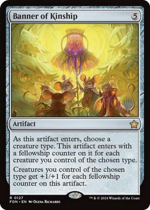 Banner of Kinship (PPDFT-127) [Foundations Promos] Foil MTG Single Wizards of the Coast