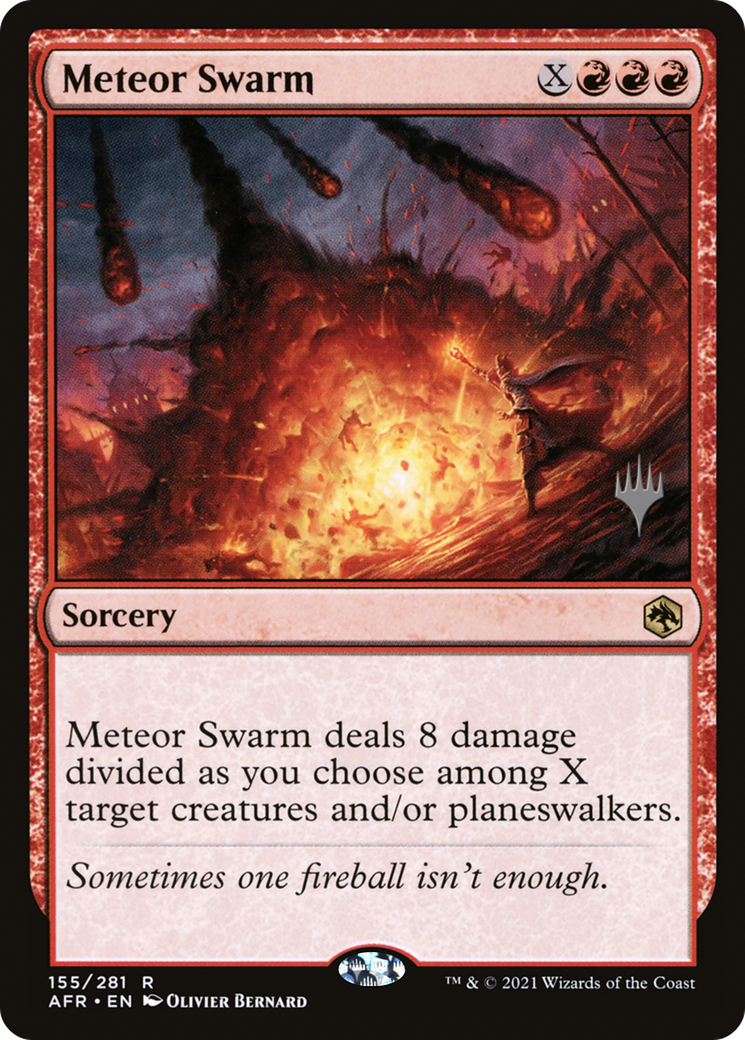 Meteor Swarm (PPAFR-155) [Adventures in the Forgotten Realms Promos] MTG Single Wizards of the Coast