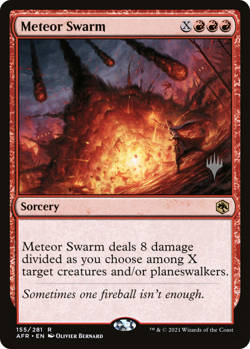 Meteor Swarm (PPAFR-155) [Adventures in the Forgotten Realms Promos] MTG Single Wizards of the Coast