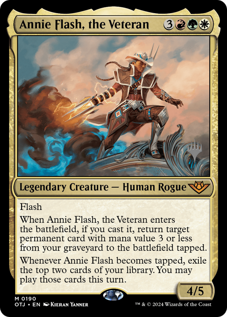 Annie Flash, the Veteran (PPOTJ-190) [Outlaws of Thunder Junction Promos] MTG Single Wizards of the Coast