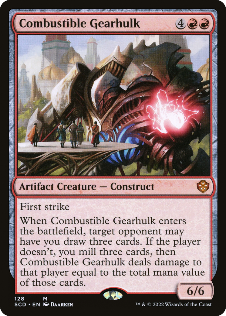 Combustible Gearhulk (SCD-128) [Starter Commander Decks] MTG Single Wizards of the Coast