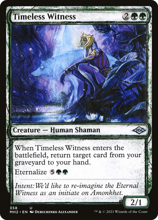 Timeless Witness (MH2-358) [Modern Horizons 2] (Showcase) Foil MTG Single Modern Horizons 2