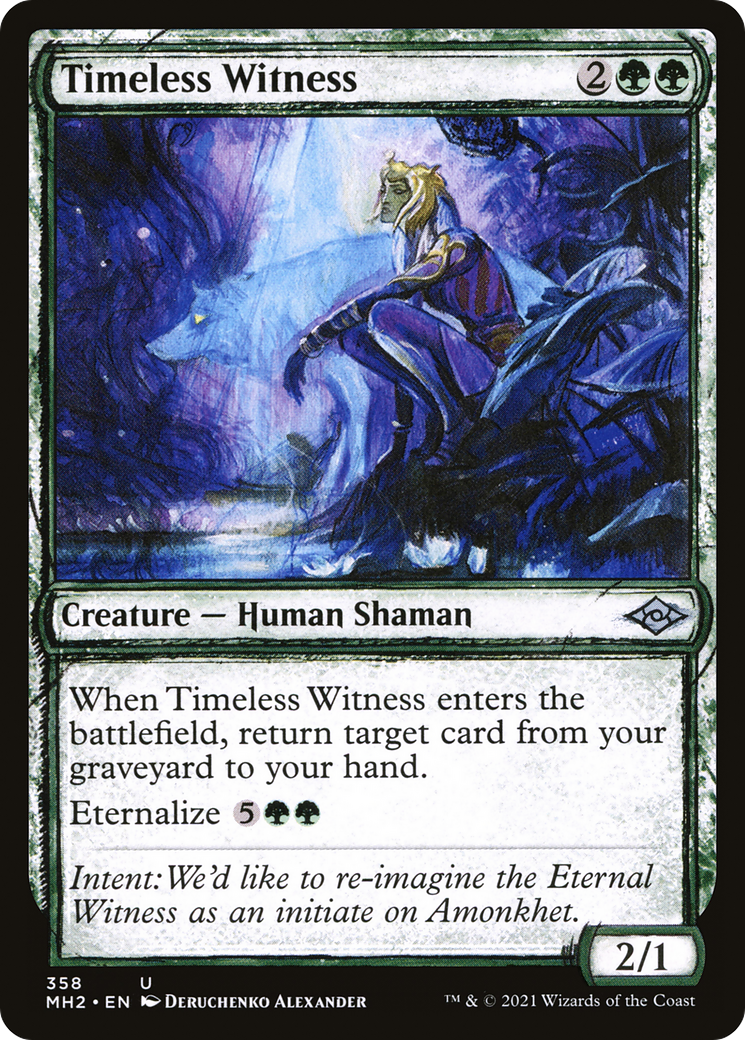 Timeless Witness (MH2-358) [Modern Horizons 2] (Showcase) MTG Single Modern Horizons 2